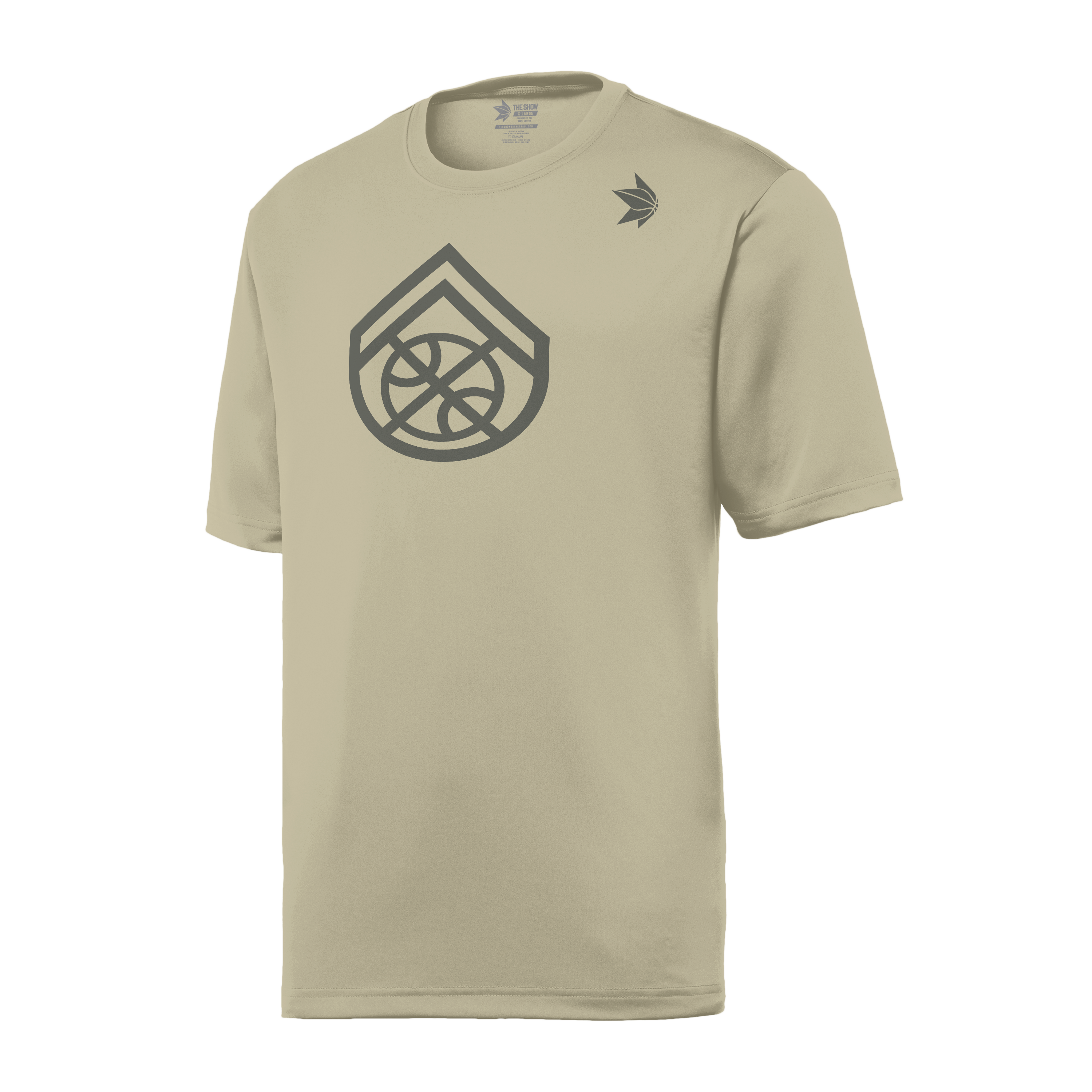 First Class Defender Tee - Sand - The Show Basketball