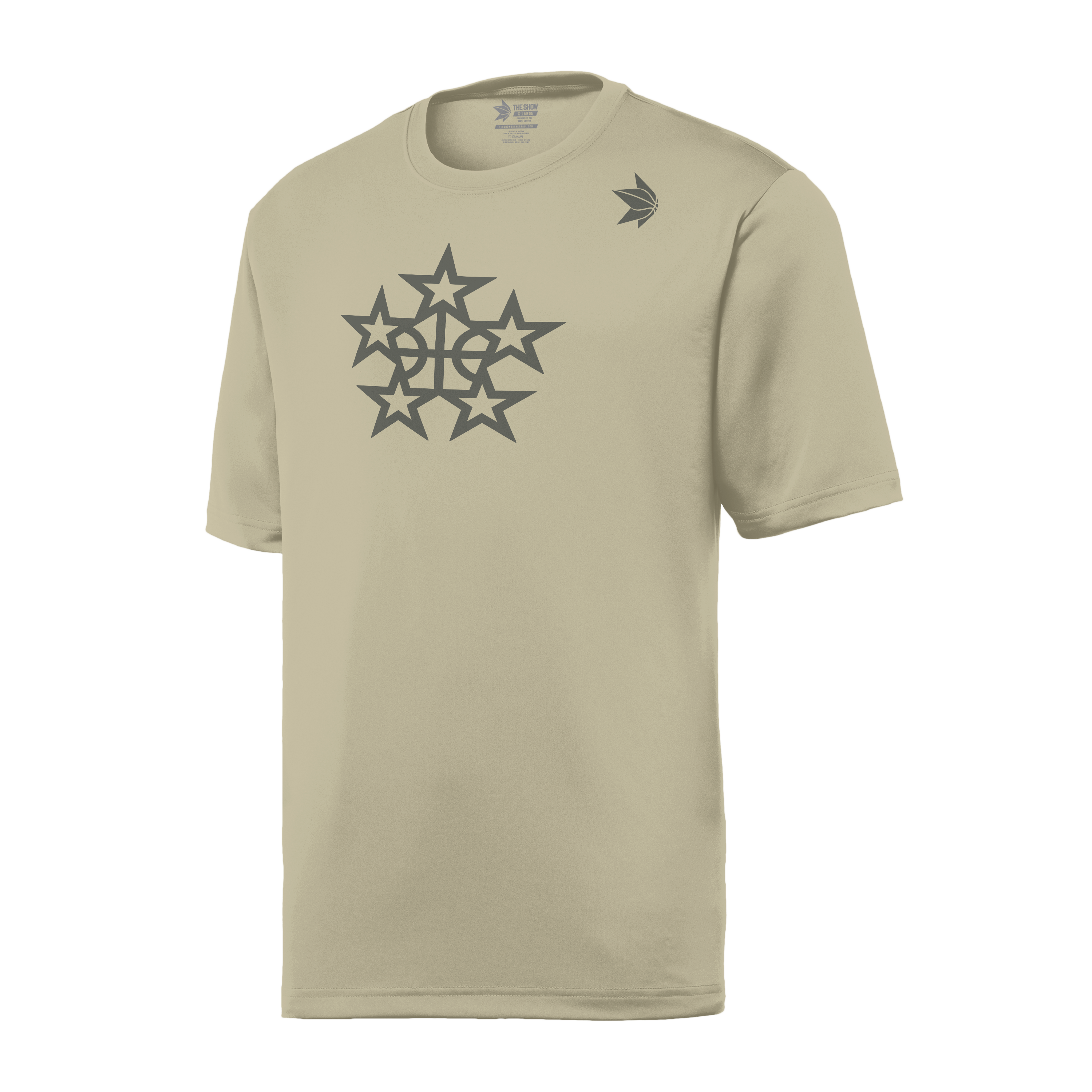 Five Star General Tee - Sand - The Show Basketball